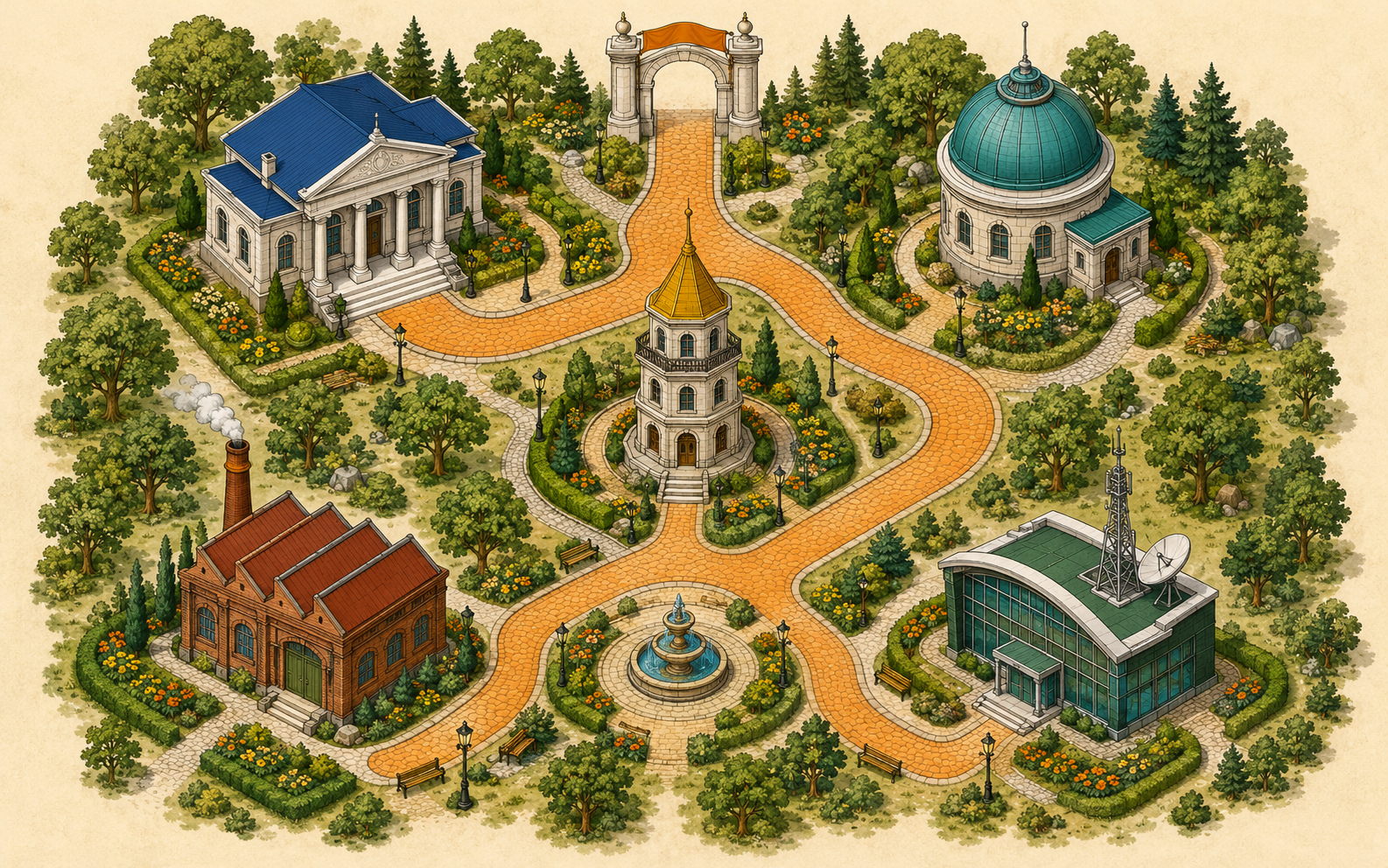 Map of the Six Sigma Funpark